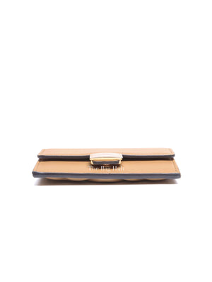 Fendi Beige Nappa Leather Baguette Card Holder