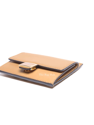 Fendi Beige Nappa Leather Baguette Card Holder