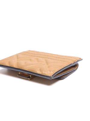 Fendi Beige Nappa Leather Baguette Card Holder