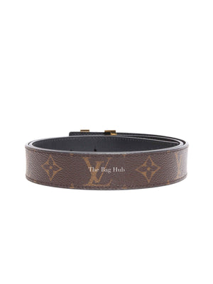 Louis Vuitton Brown Monogram Initiales 30mm Reversible Belt 80/32