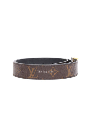 Louis Vuitton Brown Monogram Initiales 30mm Reversible Belt 80/32