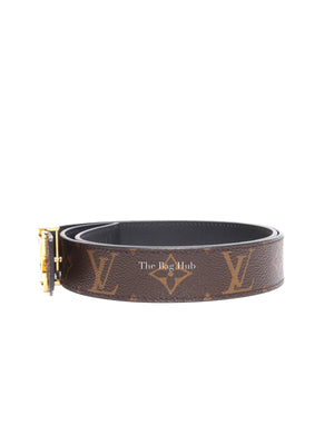 Louis Vuitton Brown Monogram Initiales 30mm Reversible Belt 80/32