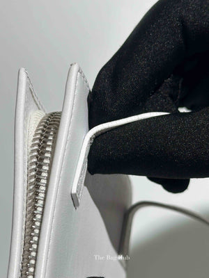 Jacquemus White Leather Le Gadjo Strapped Wallet