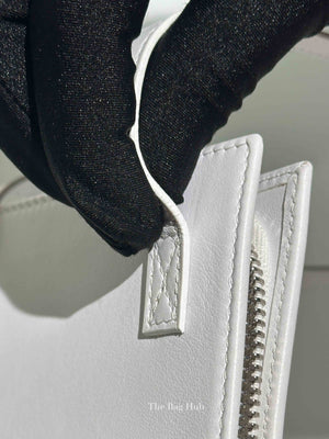 Jacquemus White Leather Le Gadjo Strapped Wallet