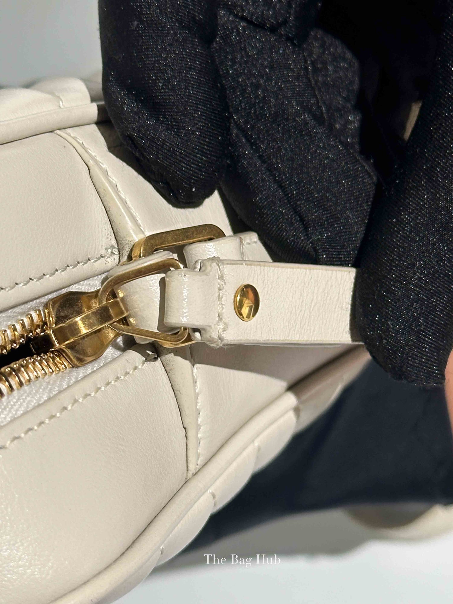 Saint Laurent Crema Soft Leather Quilted Camera Bag