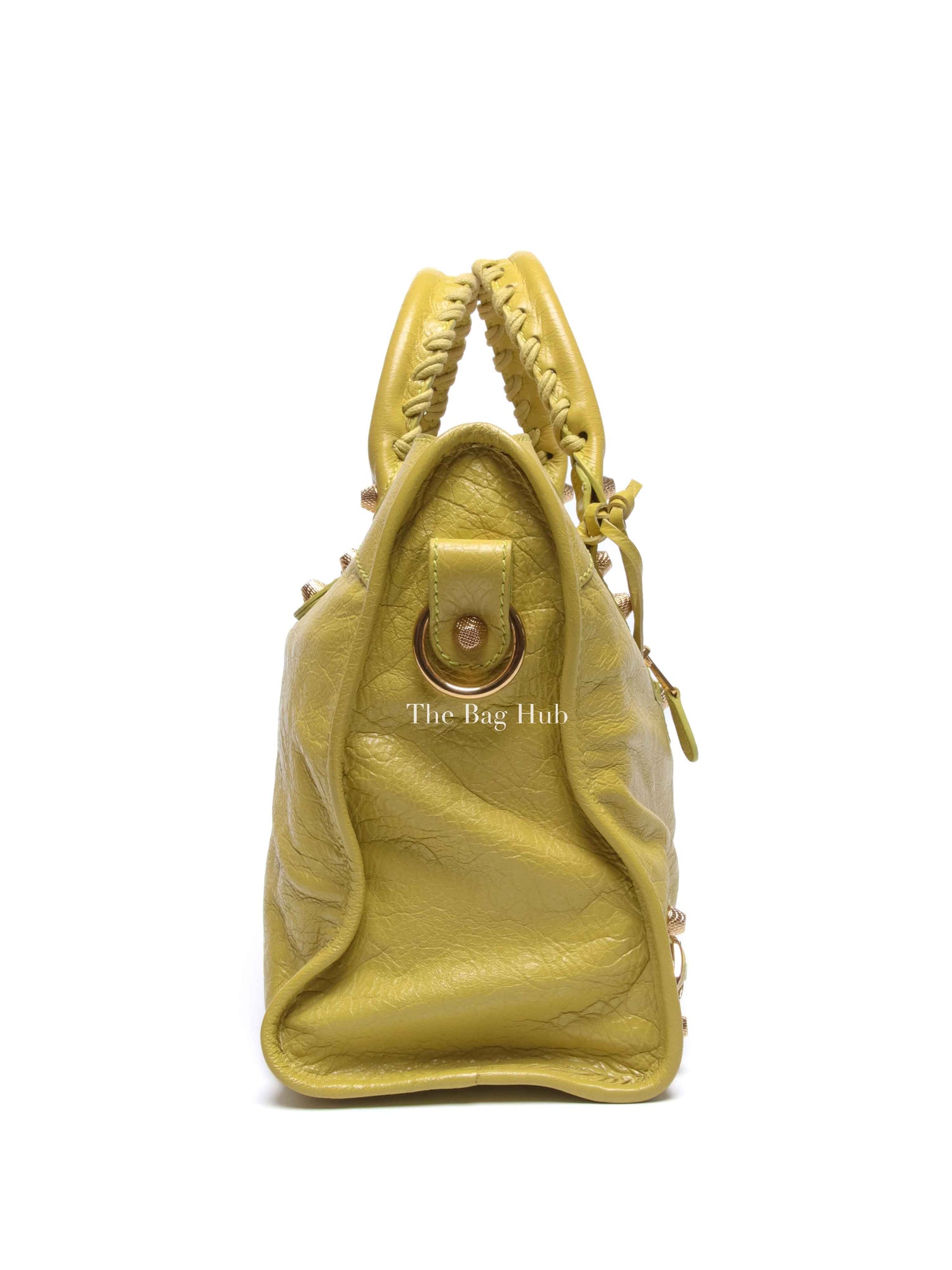 Balenciaga Jaune Poussin Leather G12 City Bag GHW