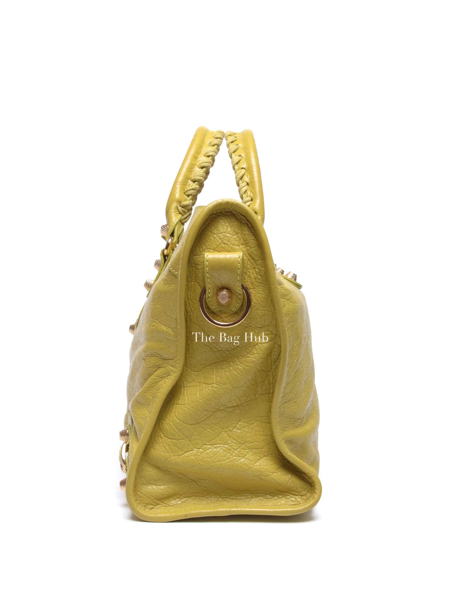 Balenciaga Jaune Poussin Leather G12 City Bag GHW