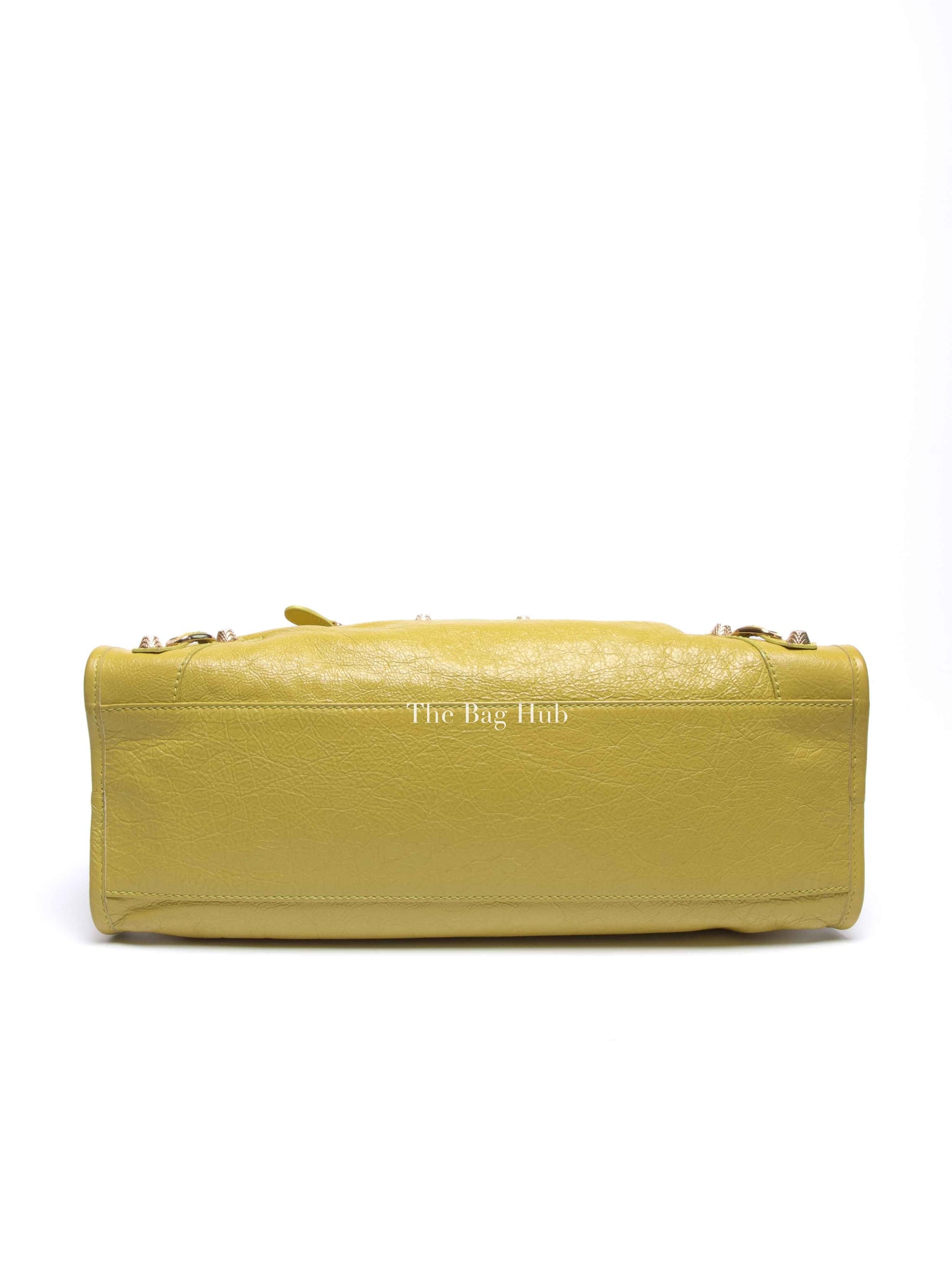 Balenciaga Jaune Poussin Leather G12 City Bag GHW