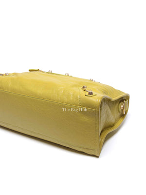 Balenciaga Jaune Poussin Leather G12 City Bag GHW