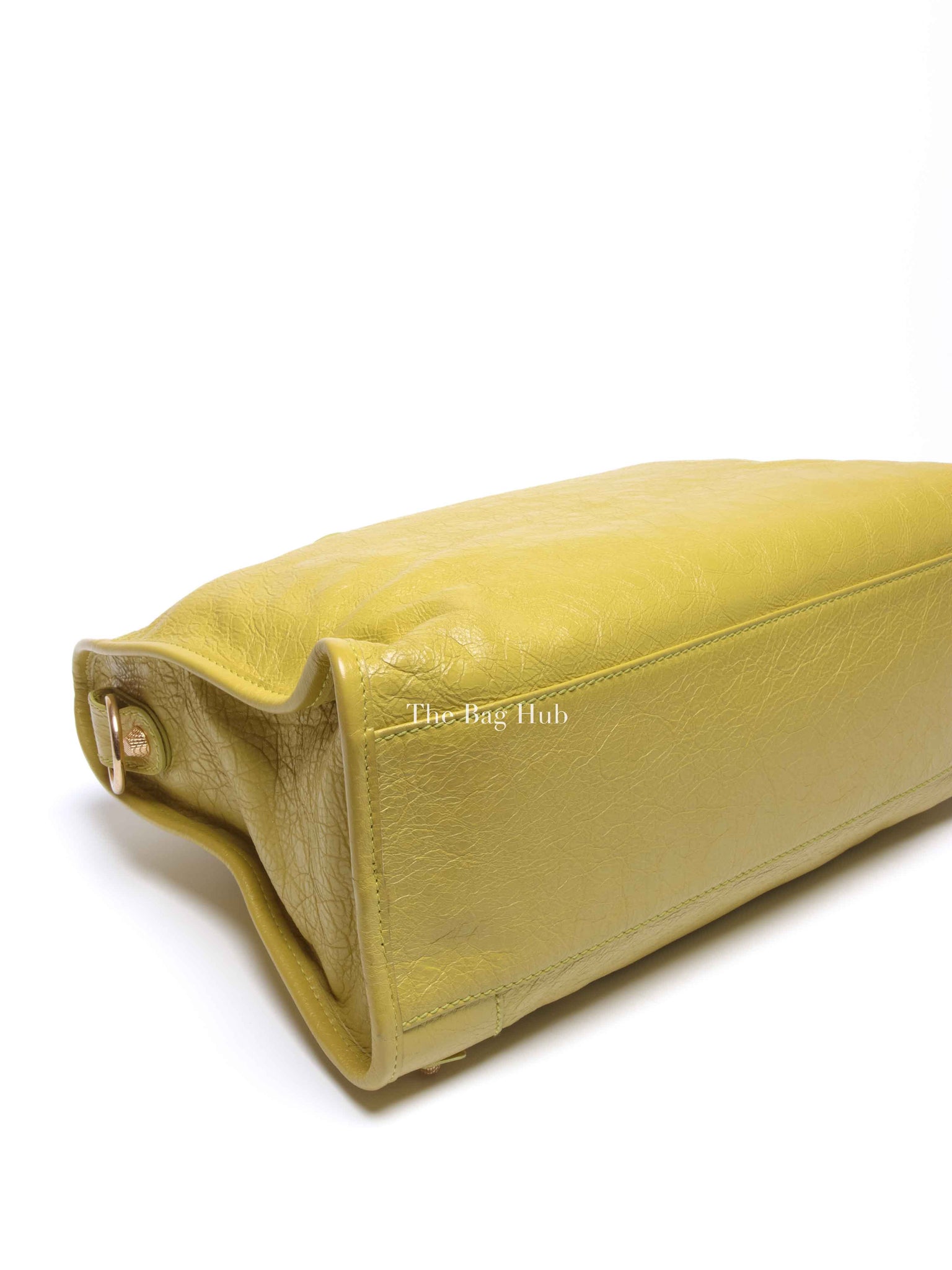 Balenciaga Jaune Poussin Leather G12 City Bag GHW