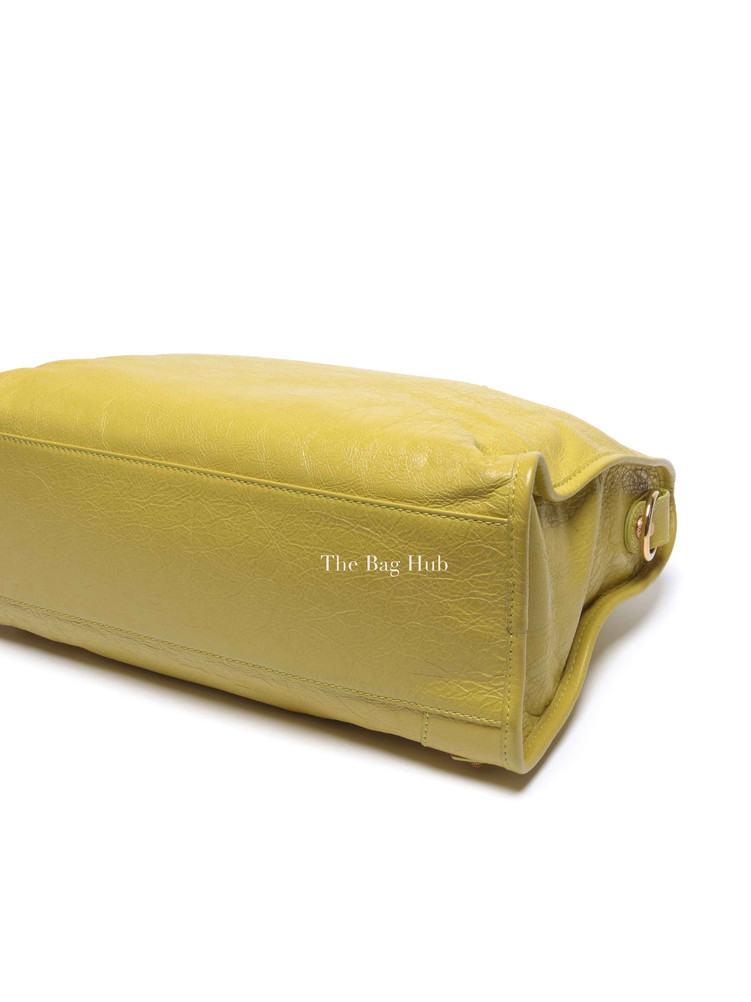 Balenciaga Jaune Poussin Leather G12 City Bag GHW