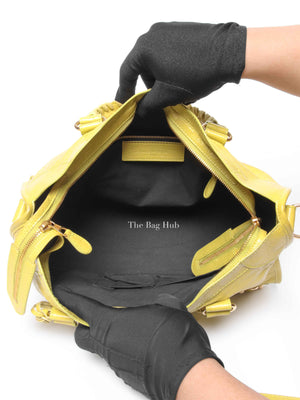 Balenciaga Jaune Poussin Leather G12 City Bag GHW