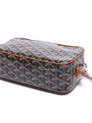 Goyard Black Tan Coated Canvas and Leather Cap Vert Crossbody Bag