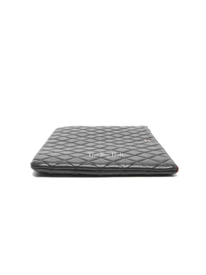 Chanel Black Classic Lambskin Large Clutch Bag