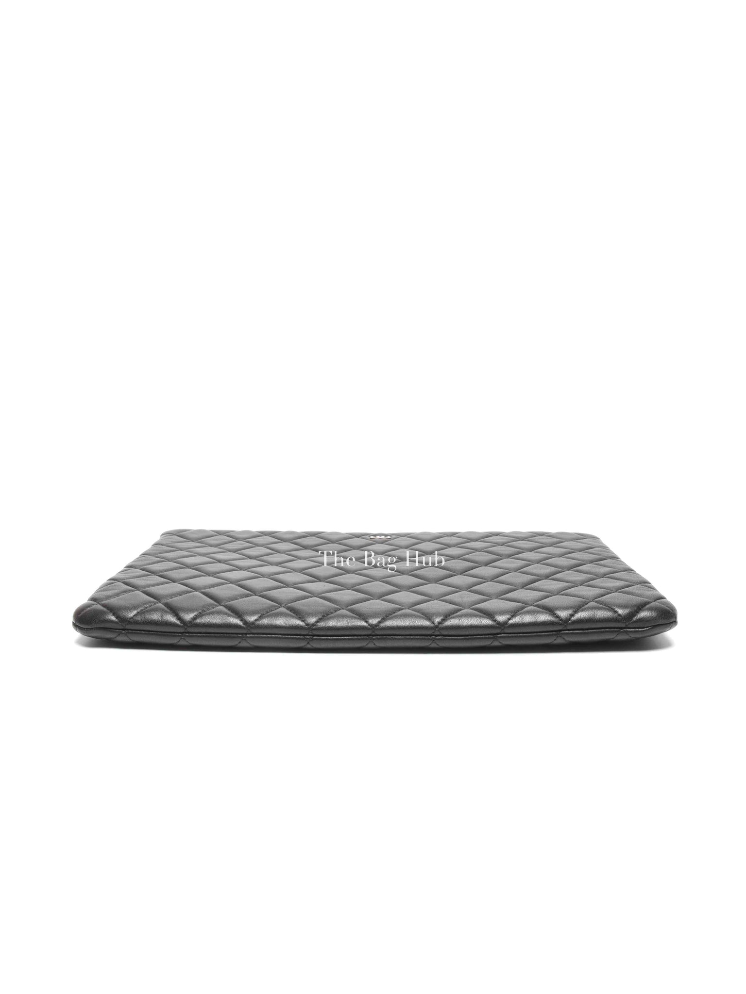 Chanel Black Classic Lambskin Large Clutch Bag