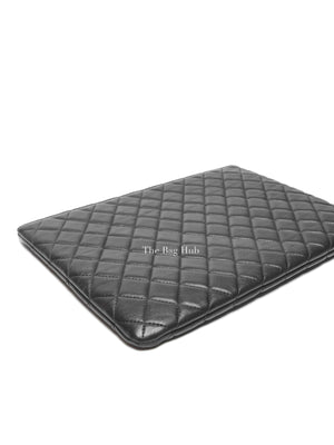 Chanel Black Classic Lambskin Large Clutch Bag
