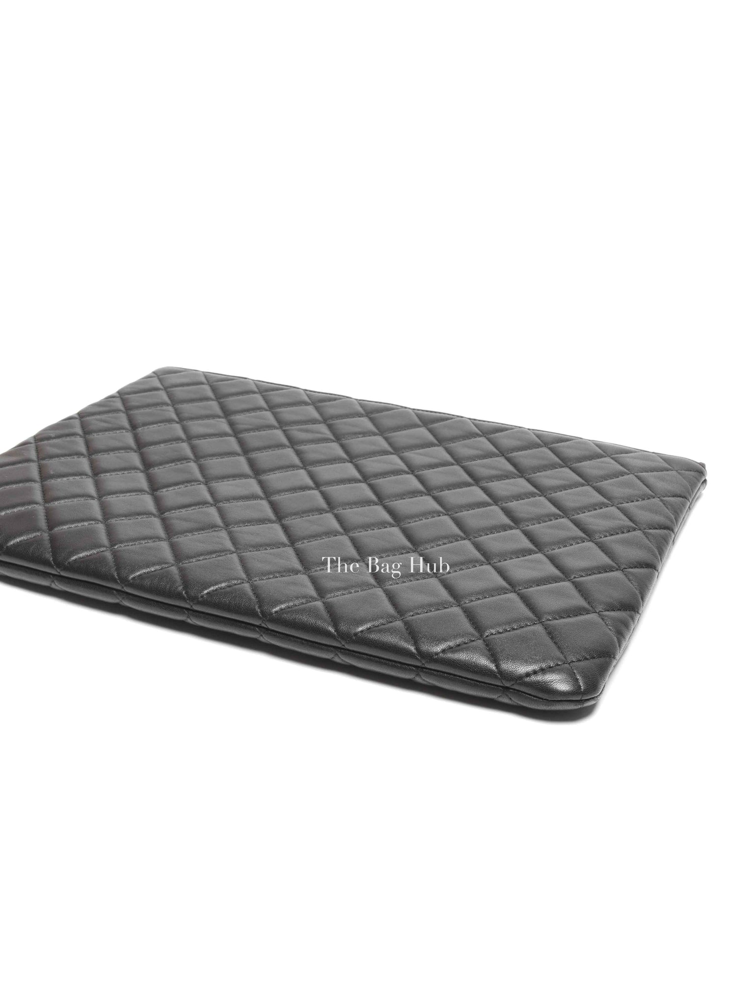 Chanel Black Classic Lambskin Large Clutch Bag