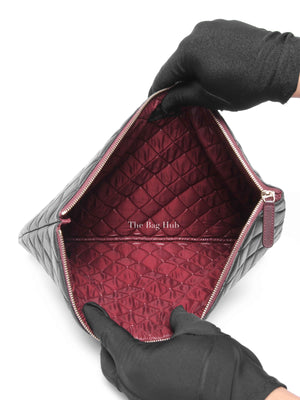 Chanel Black Classic Lambskin Large Clutch Bag