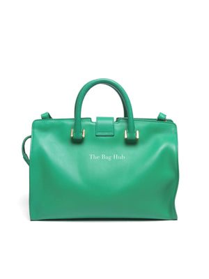 Saint Laurent Green Calfskin Classic Cabas Chyc Small Bag