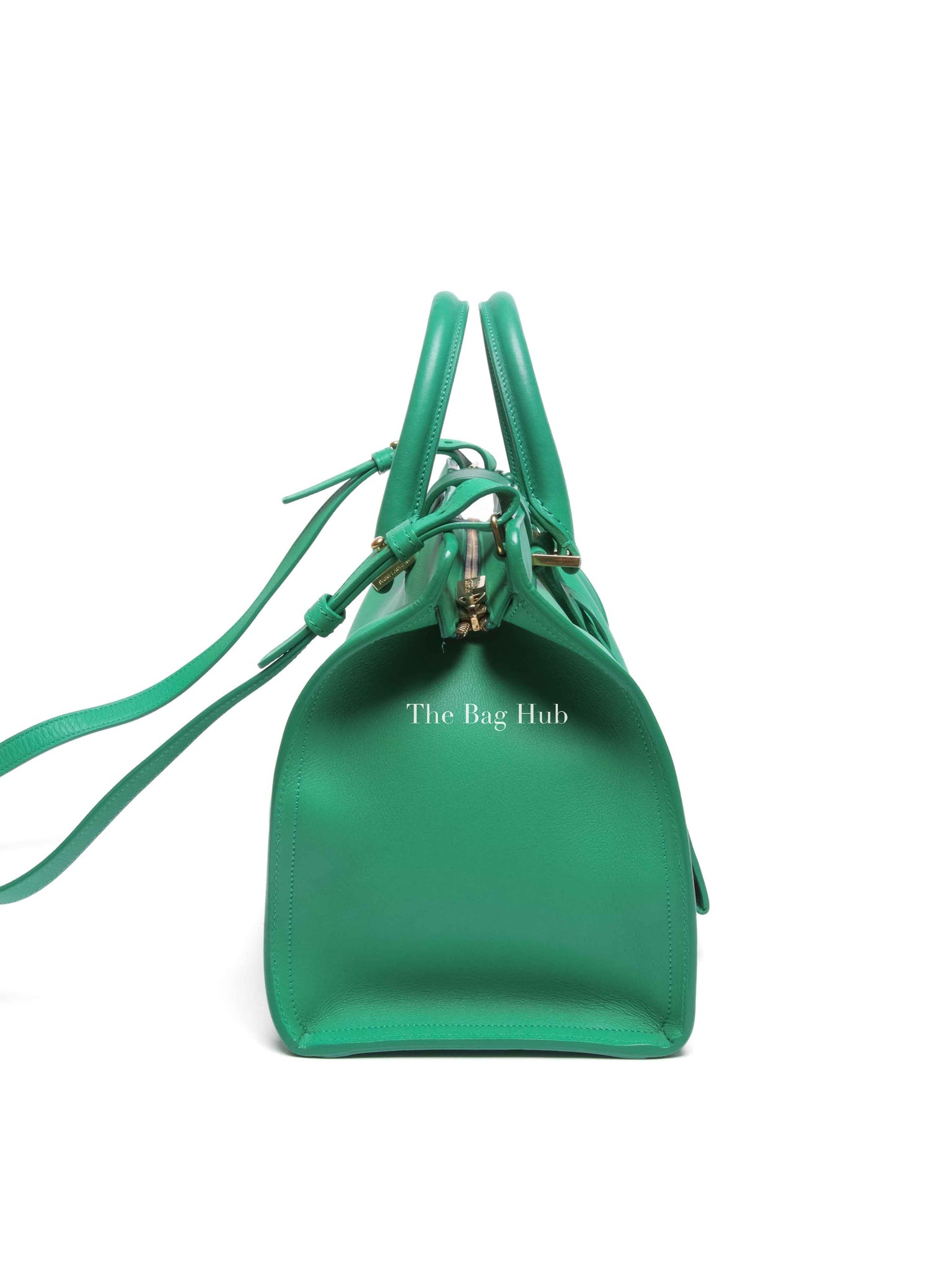 Saint Laurent Green Calfskin Classic Cabas Chyc Small Bag