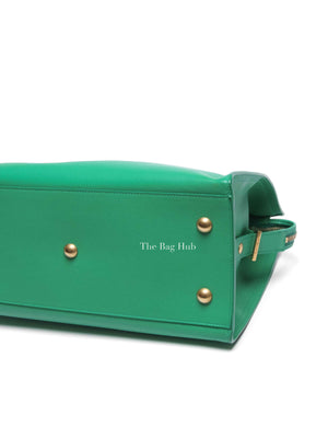 Saint Laurent Green Calfskin Classic Cabas Chyc Small Bag