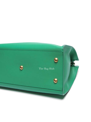 Saint Laurent Green Calfskin Classic Cabas Chyc Small Bag