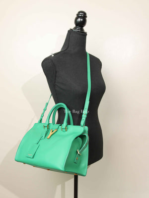 Saint Laurent Green Calfskin Classic Cabas Chyc Small Bag