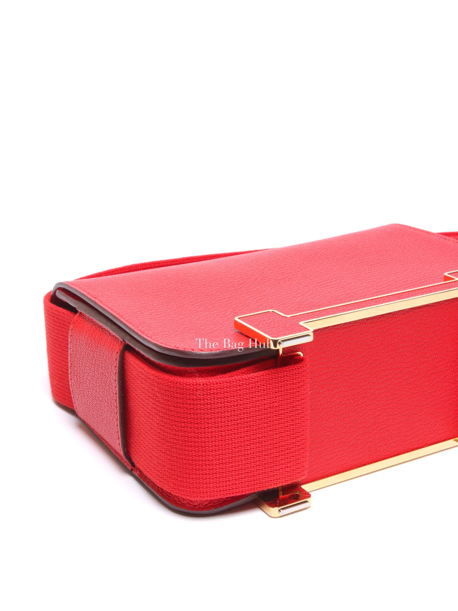 Hermes Rose Texas Chevre Mysore Geta Bag GHW