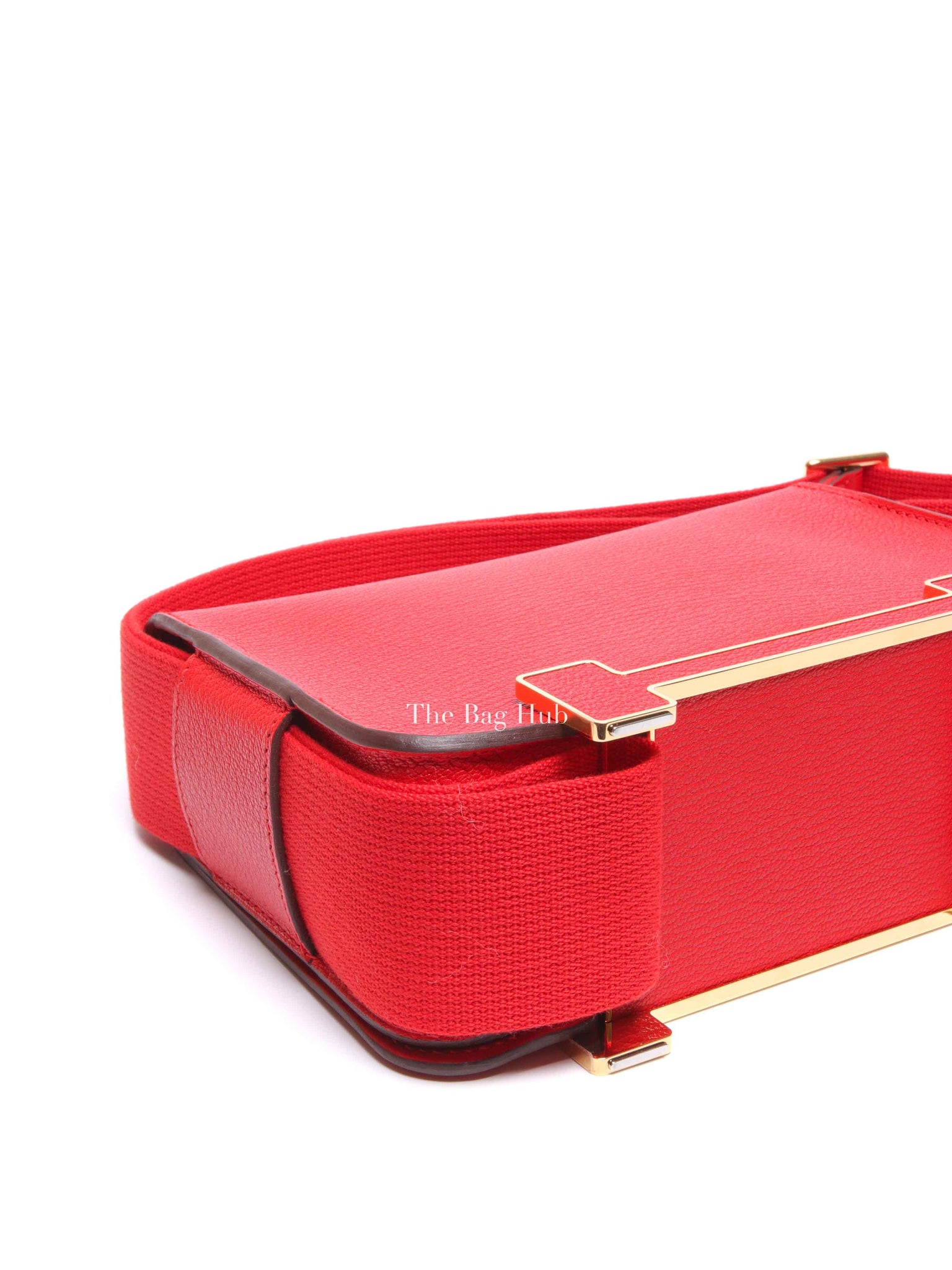Hermes Rose Texas Chevre Mysore Geta Bag GHW