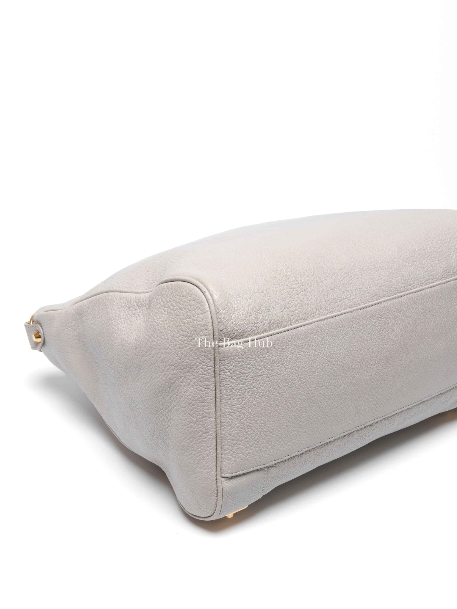 Balenciaga Gris Glace Leather Metallic Edge Velo Bag