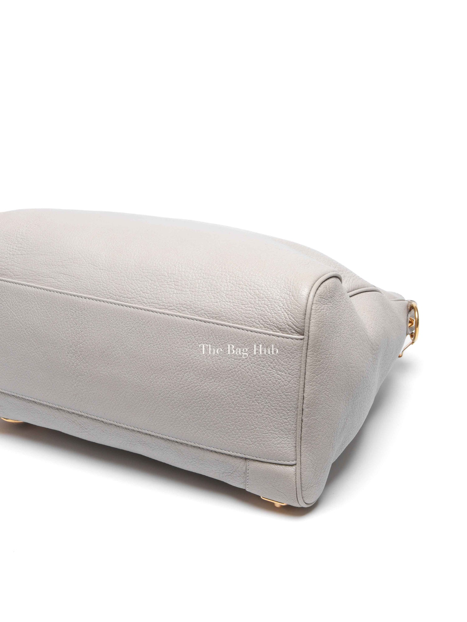 Balenciaga Gris Glace Leather Metallic Edge Velo Bag
