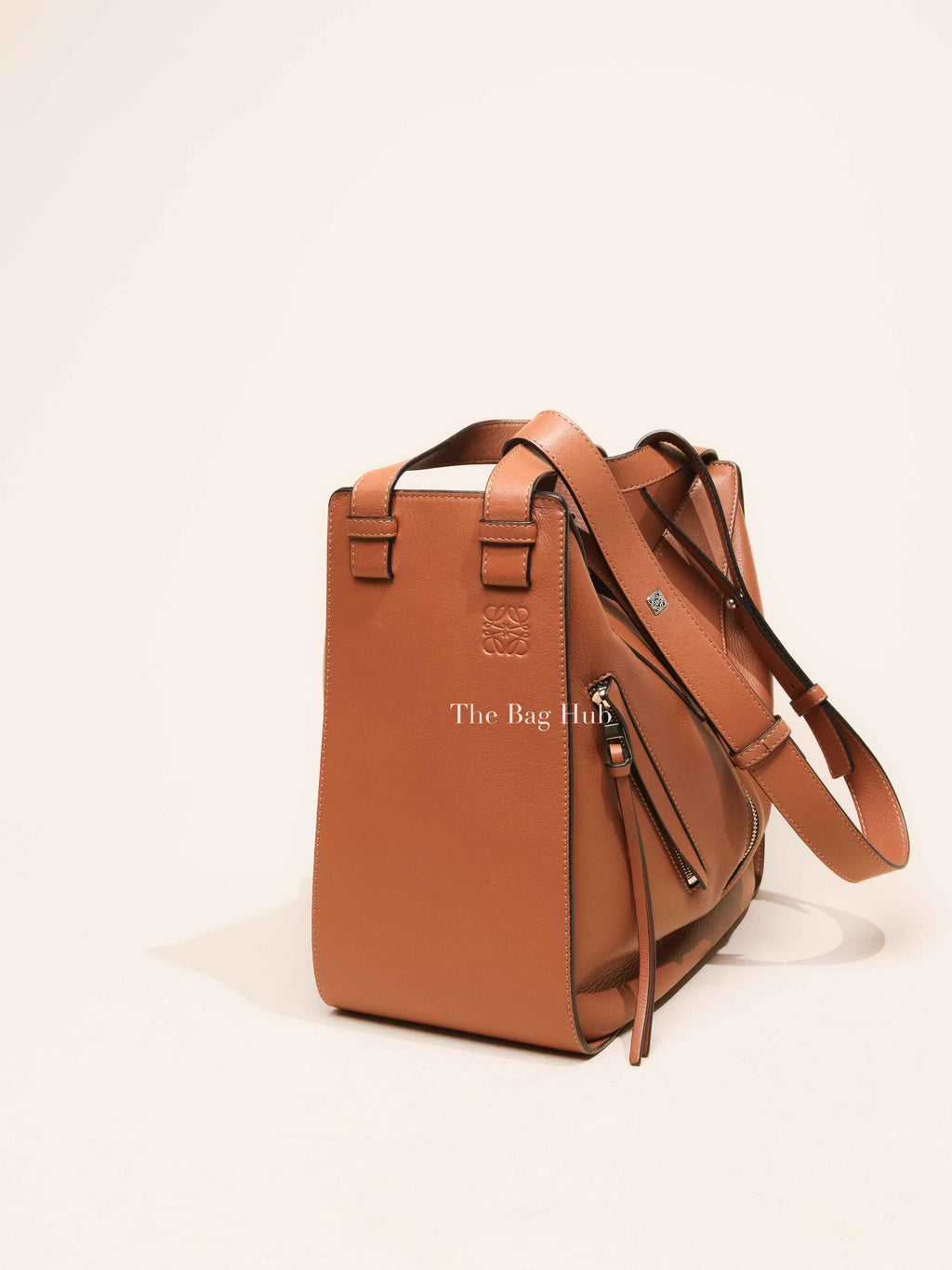 Loewe Tan Calfskin Hammock Medium Shoulder Bag