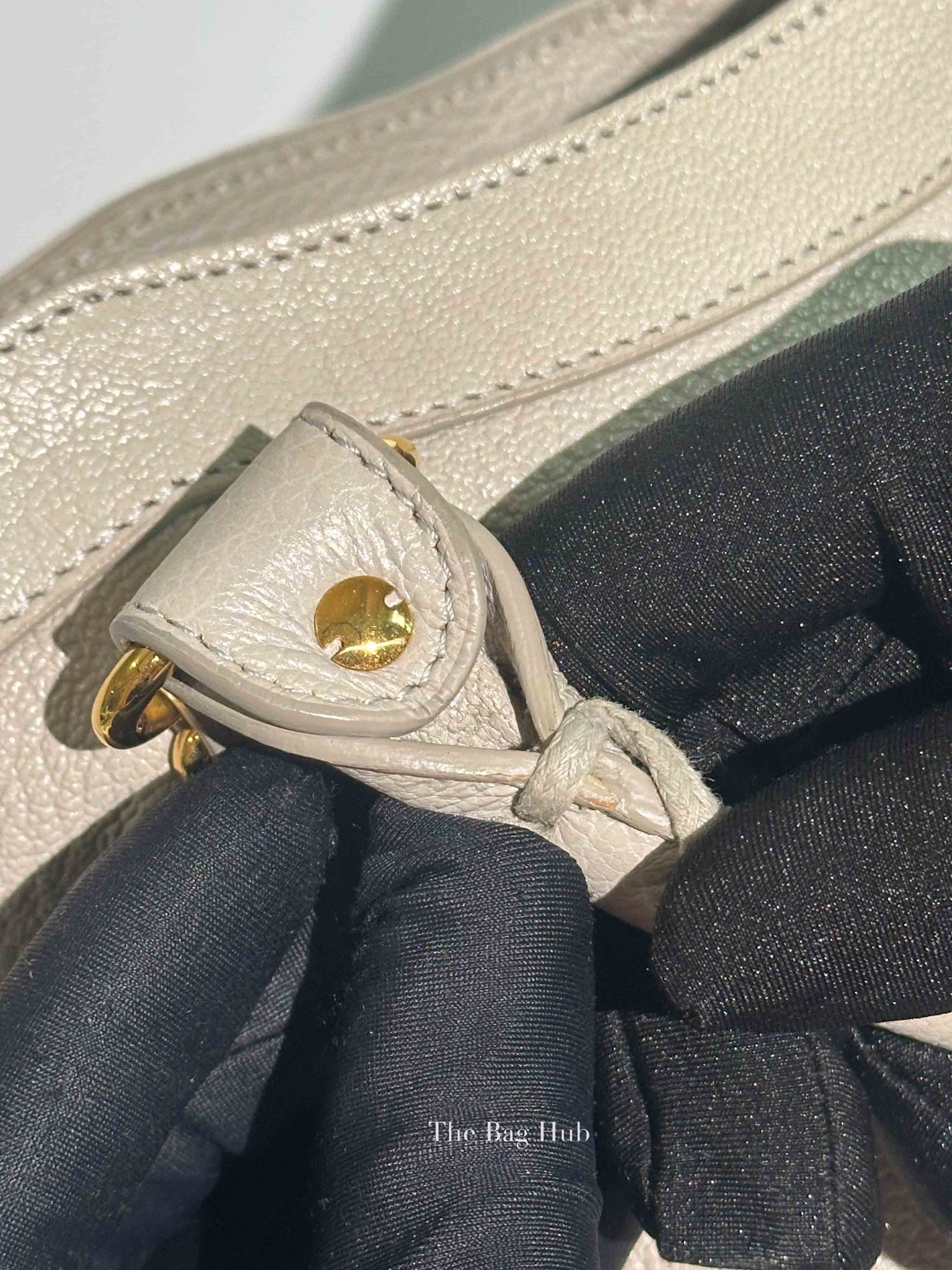 Balenciaga Gris Glace Leather Metallic Edge Velo Bag