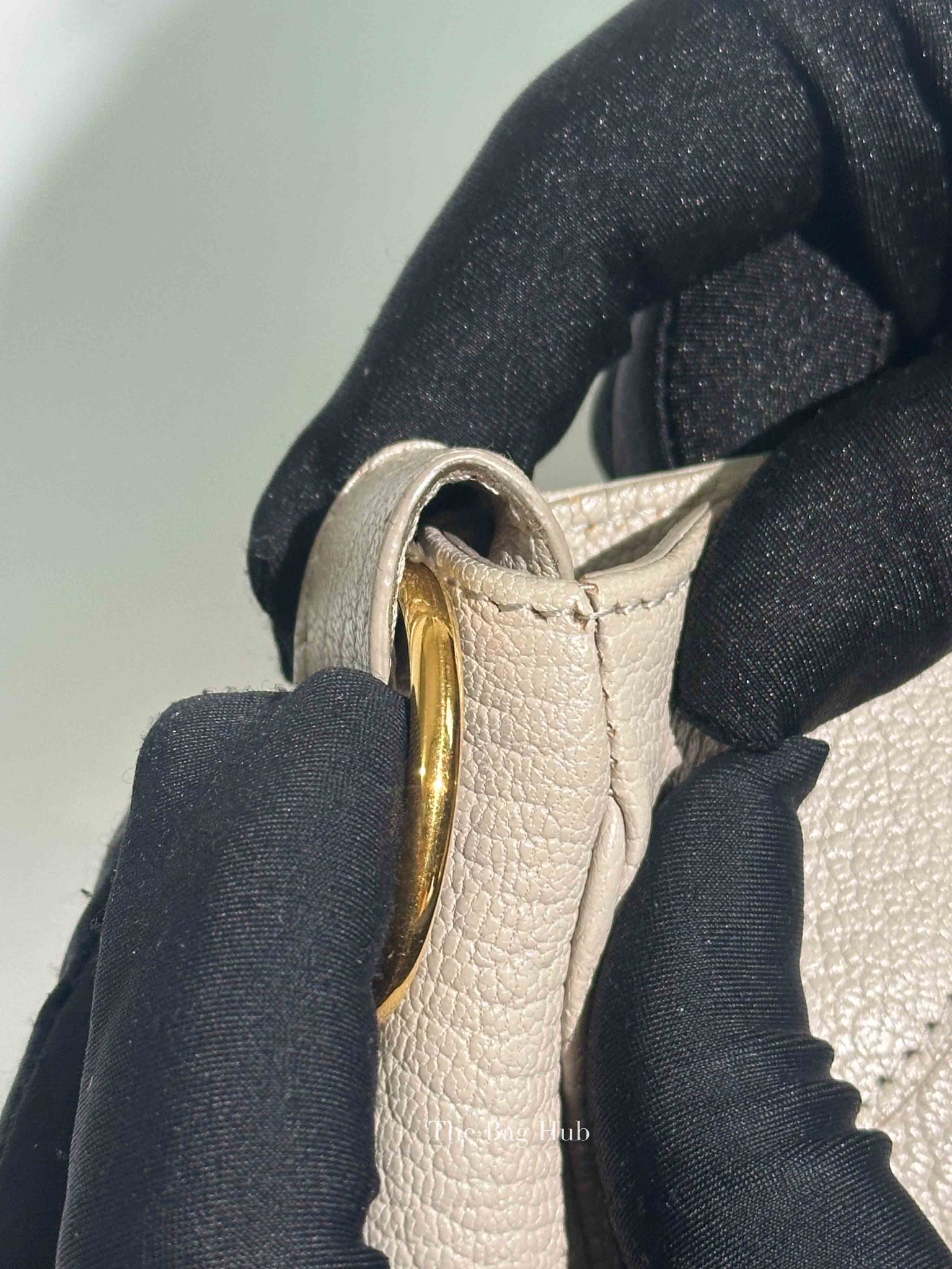 Balenciaga Gris Glace Leather Metallic Edge Velo Bag