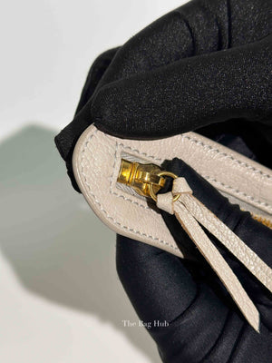 Balenciaga Gris Glace Leather Metallic Edge Velo Bag