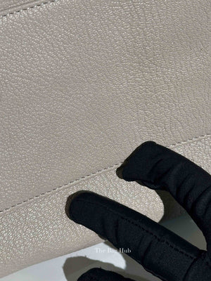 Balenciaga Gris Glace Leather Metallic Edge Velo Bag