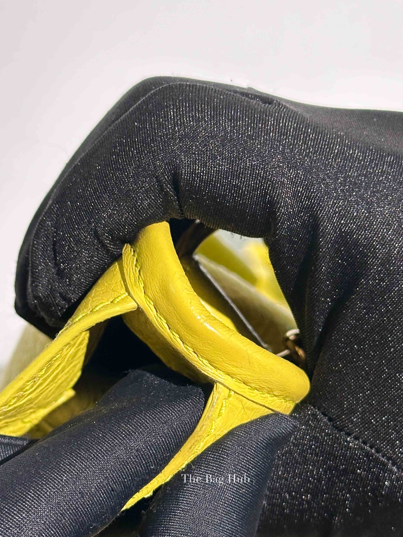 Balenciaga Jaune Poussin Leather G12 City Bag GHW