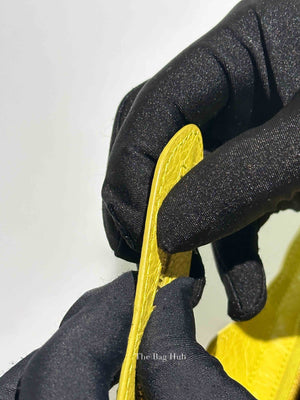 Balenciaga Jaune Poussin Leather G12 City Bag GHW