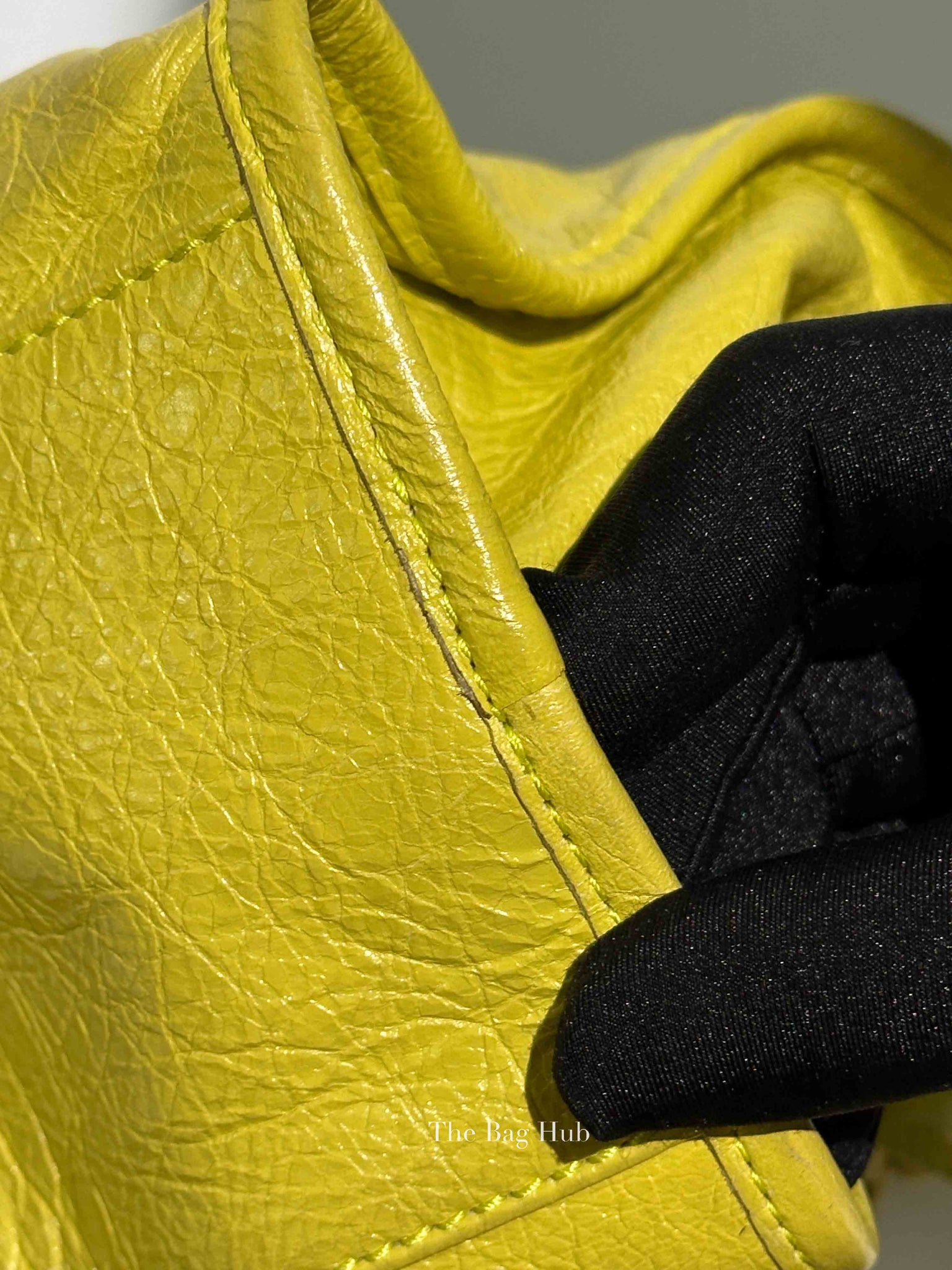 Balenciaga Jaune Poussin Leather G12 City Bag GHW