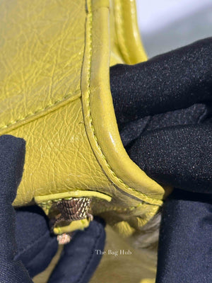 Balenciaga Jaune Poussin Leather G12 City Bag GHW