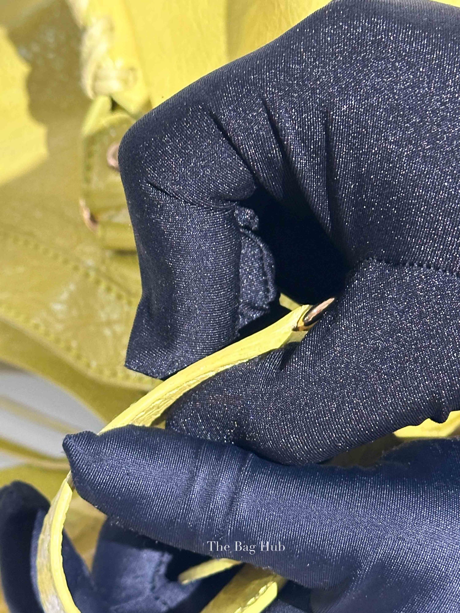 Balenciaga Jaune Poussin Leather G12 City Bag GHW