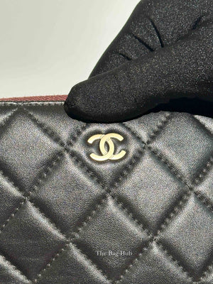 Chanel Black Classic Lambskin Large Clutch Bag