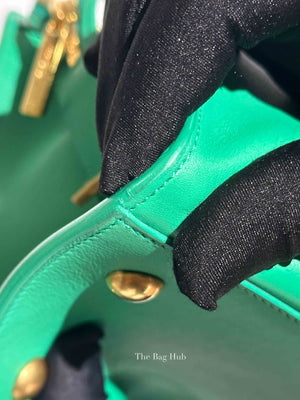 Saint Laurent Green Calfskin Classic Cabas Chyc Small Bag