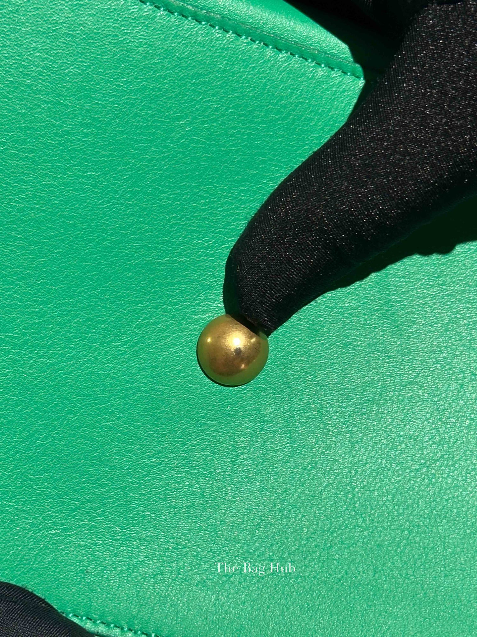 Saint Laurent Green Calfskin Classic Cabas Chyc Small Bag