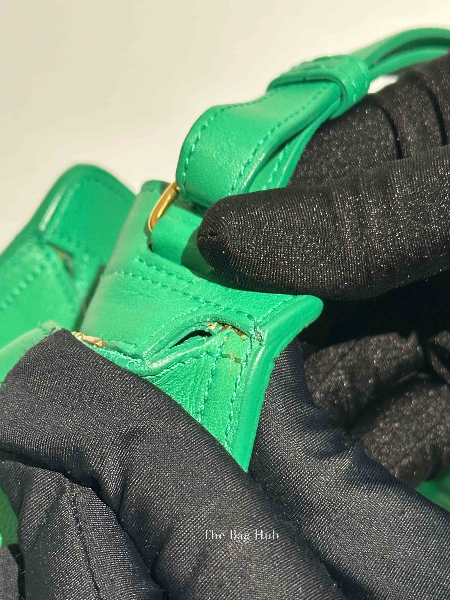 Saint Laurent Green Calfskin Classic Cabas Chyc Small Bag