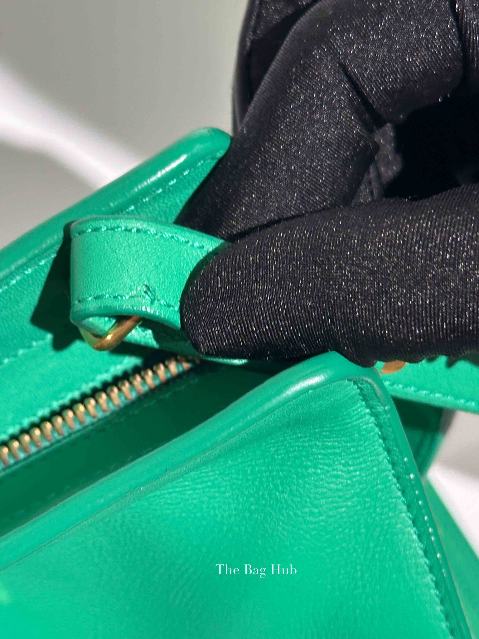 Saint Laurent Green Calfskin Classic Cabas Chyc Small Bag