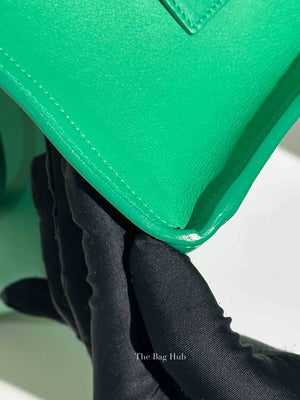 Saint Laurent Green Calfskin Classic Cabas Chyc Small Bag