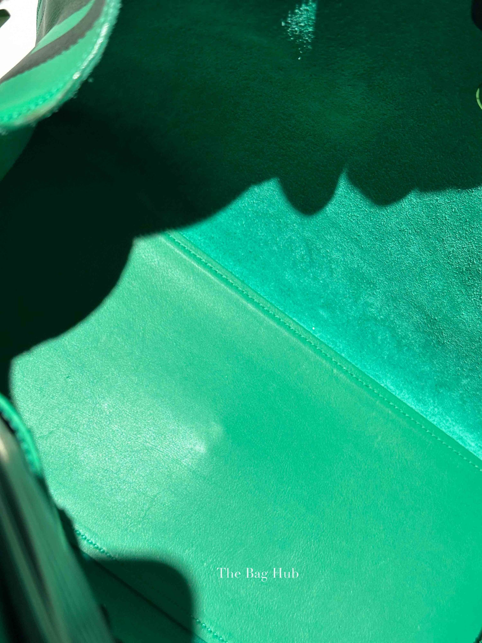Saint Laurent Green Calfskin Classic Cabas Chyc Small Bag
