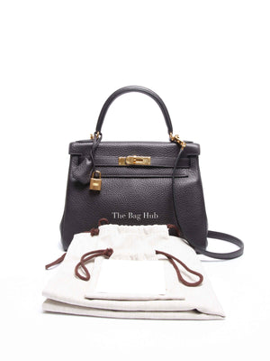 Hermes Prunoir Togo Leather Kelly 28 Bag GHW