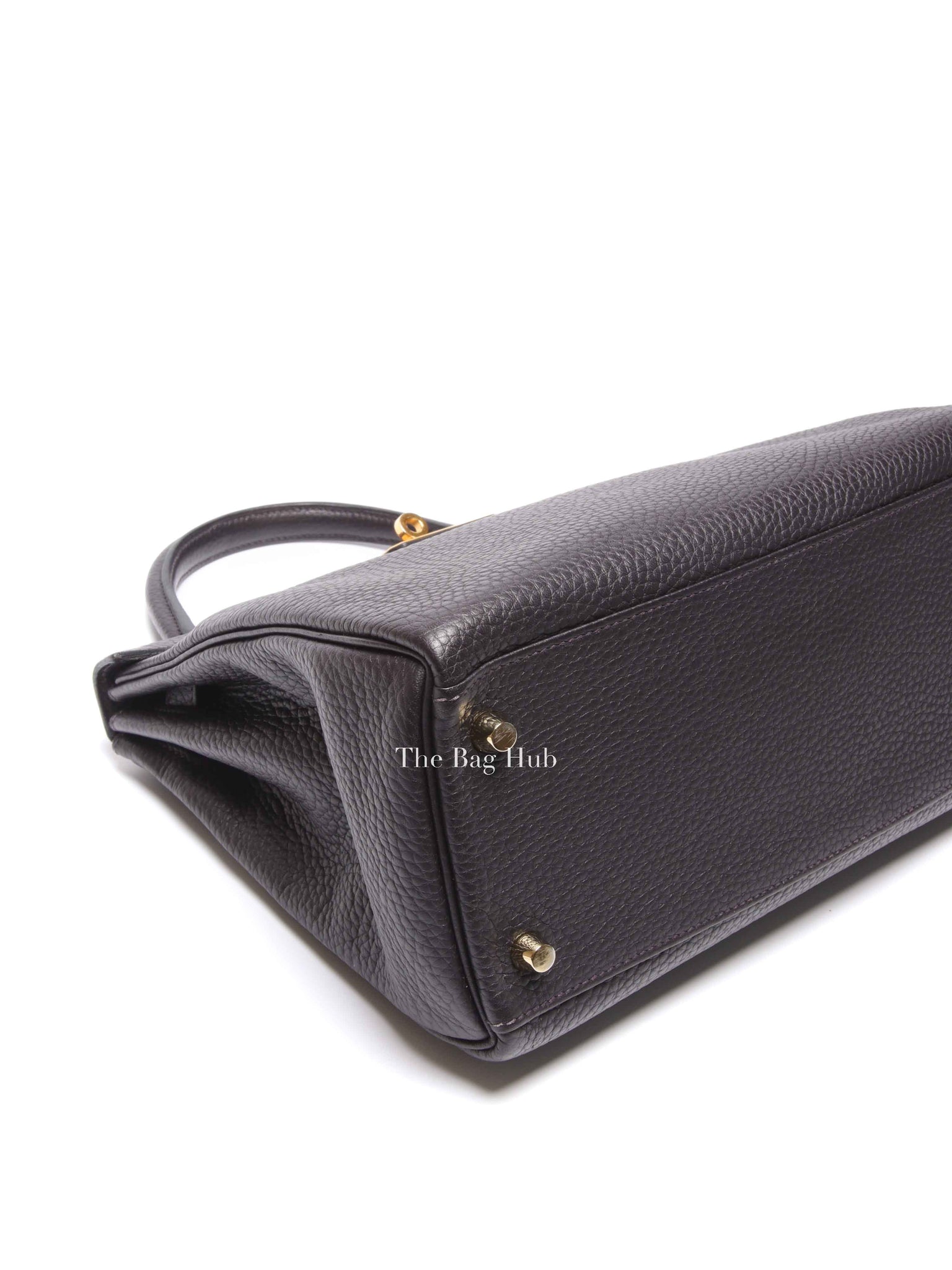 Hermes Prunoir Togo Leather Kelly 28 Bag GHW